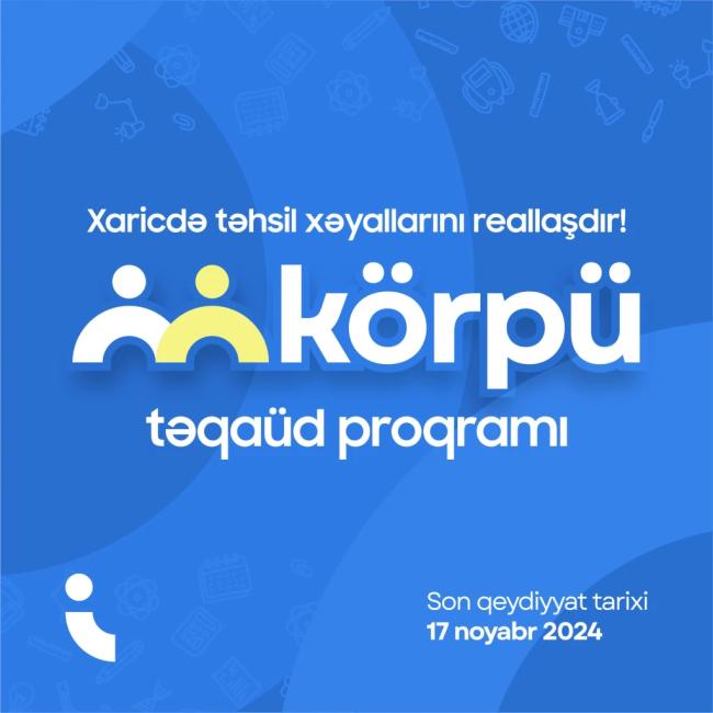 "KÖRPÜ" təqaüd proqramı Xəbər şəkili