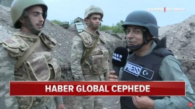 &ldquo;Haber Global&rdquo;ın m&uuml;xbiri &ouml;n xətdəki əsgərlərimizin yanında -