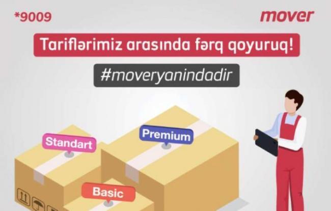 &quot;Mover&quot; daşıma tariflərini dəyişdirdi - BASIC, STANDARD, PREMIUM Xəbər şəkili