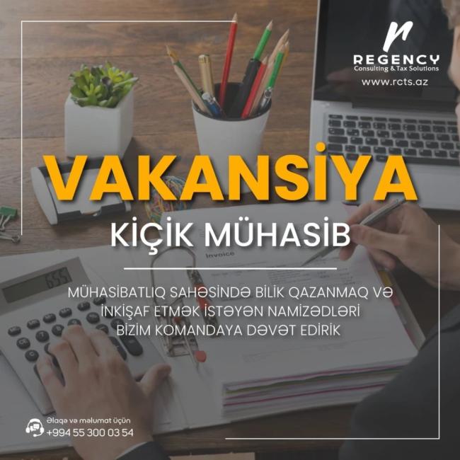 Kiçik mühasib vakansiyası Xəbər şəkili